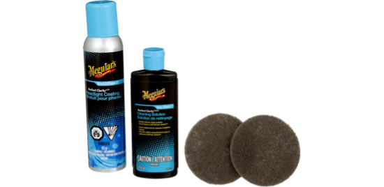 A product image of Meguiar's® DAPower System™ with a yellow pad.